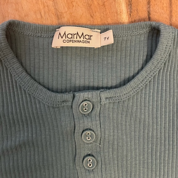 Marmar Copenhagen green T-shirt size 7 - Picture 2 of 3